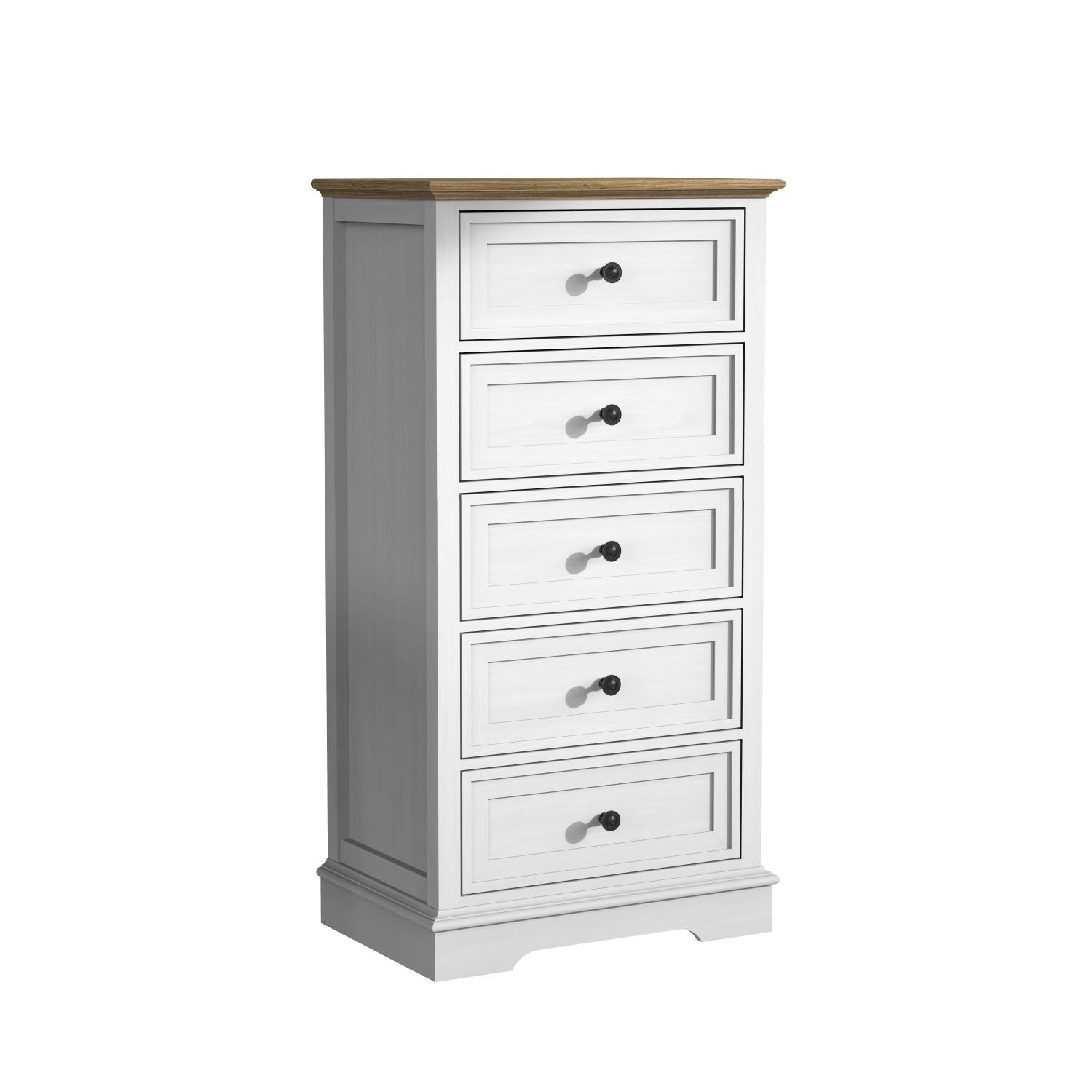 Tall Dresser for Bedroom with 5 Drawers for Closet, Chest of Drawers with Metal Handle - JM Variety Store