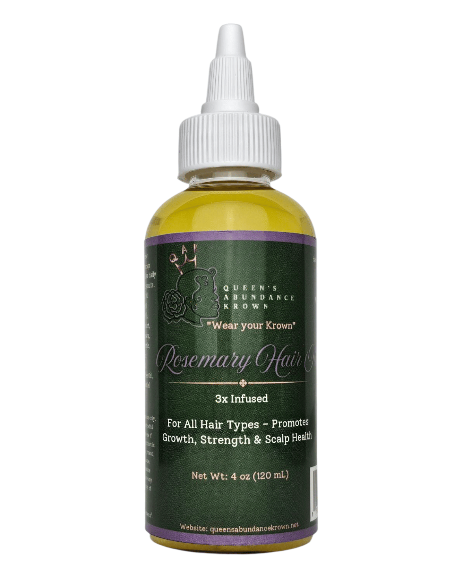 QAK Rosemary Hair Growth Oil Natural herbs, for all Hair types, 4oz - JM Variety Store