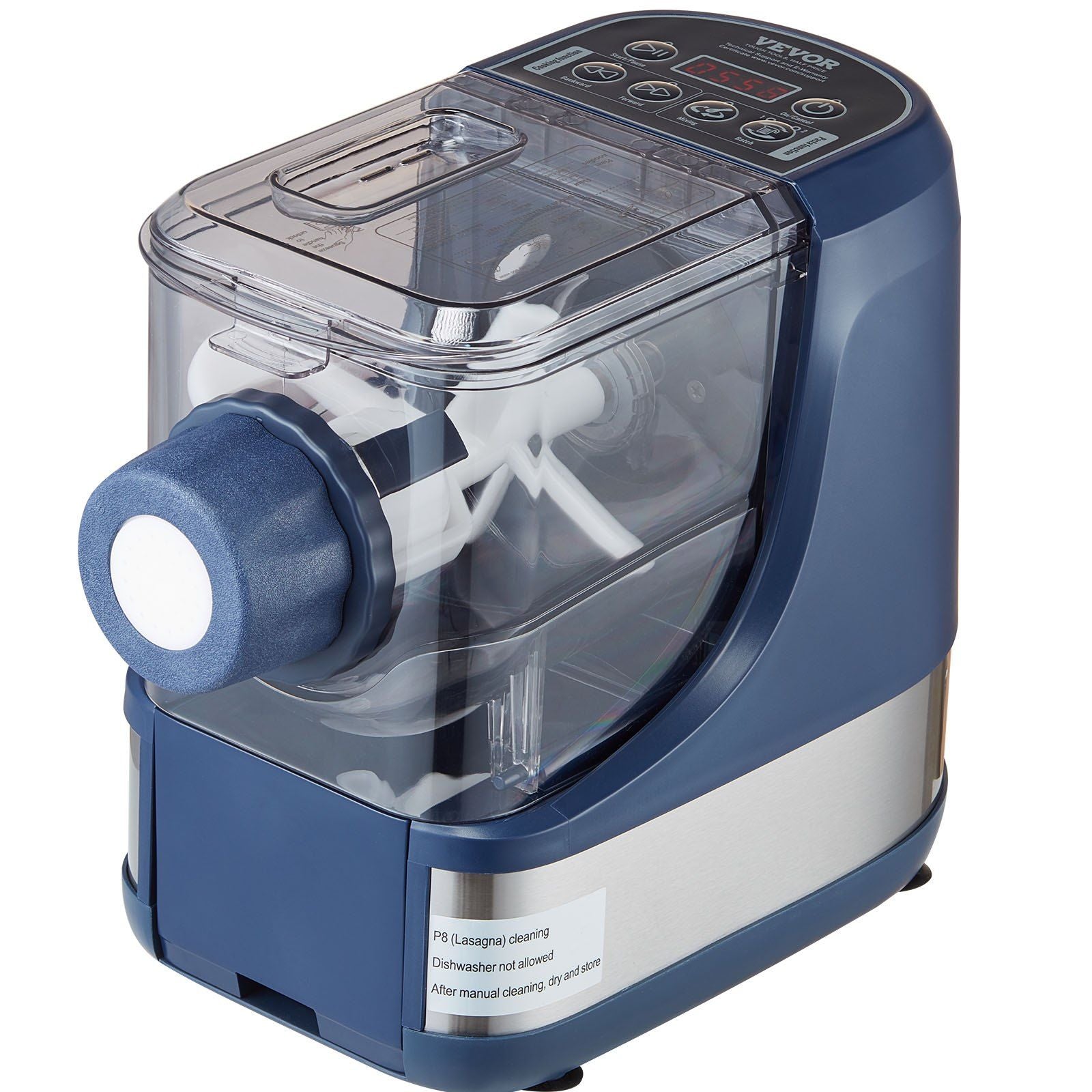 VEVOR Electric Pasta Maker, 150W Automatic Noodle Maker Machine with 8 Pasta Shapes, 4 Intelligent Modes, 500g Flour Capacity Pasta Maker Machine with Measuring Cups, Cleaning Brush for Home Kitchen - JM Variety Store