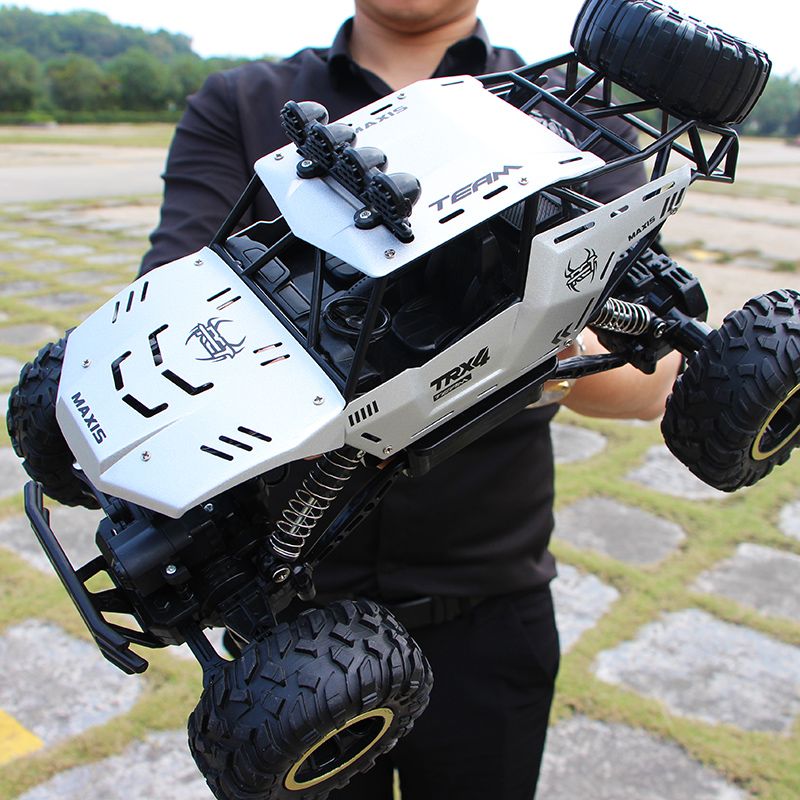 RC 37cm 4WD Large Remote Control Cars Rock Crawler Monster Truck Kids Toy Gift - JM Variety Store