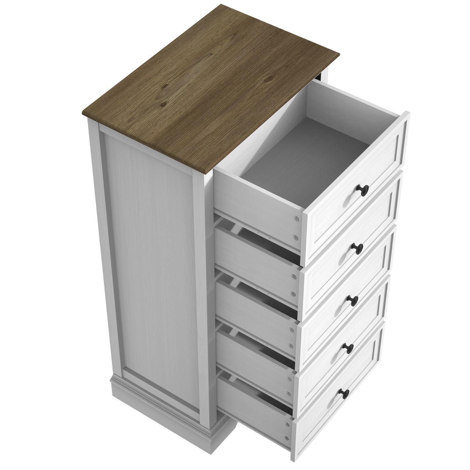 Tall Dresser for Bedroom with 5 Drawers for Closet, Chest of Drawers with Metal Handle - JM Variety Store