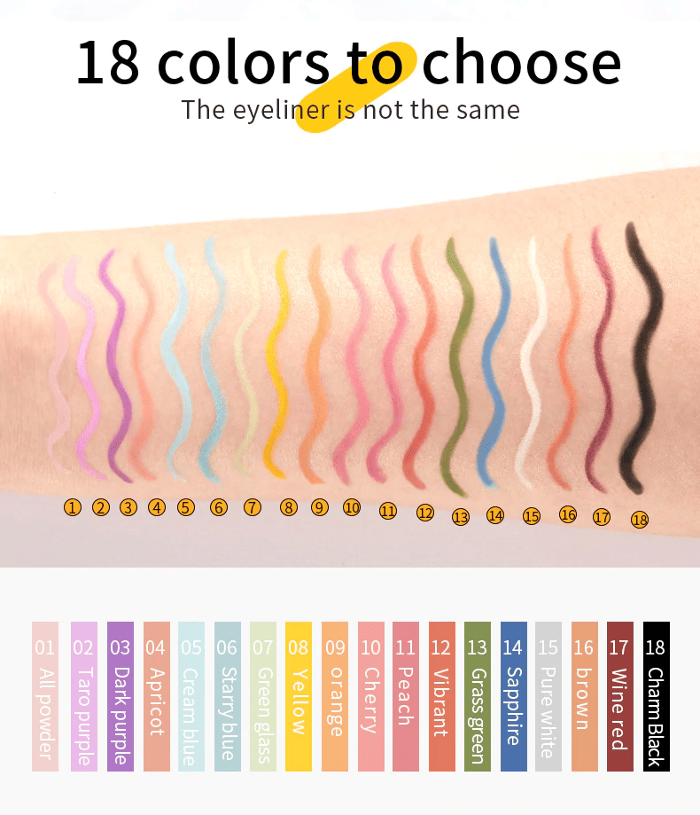 PUDAIER® Crème Gel Eyeliner - Color #15 Pure White