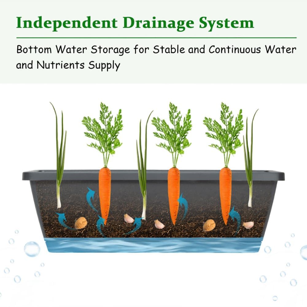 5-Tier Raised Garden Bed with Water Drainage for Flowers Vegetables - JM Variety Store