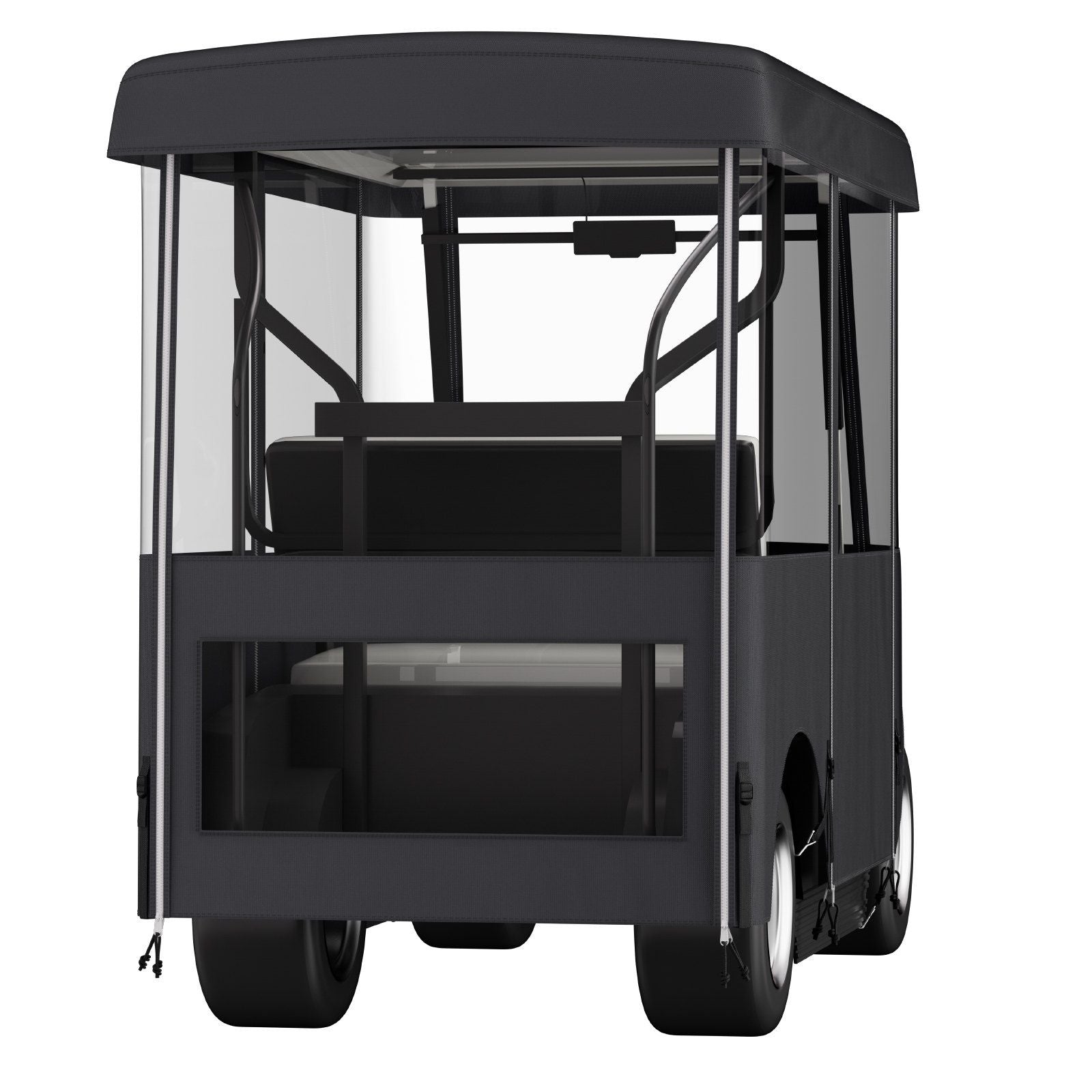 VEVOR Golf Cart Enclosure, 4-Person Golf Cart Cover, 4-Sided Fairway Deluxe, 300D Waterproof Driving Enclosure with Transparent Windows, Fit for EZGO, Club Car, Yamaha Cart (Roof Up to 78.7''L) - JM Variety Store