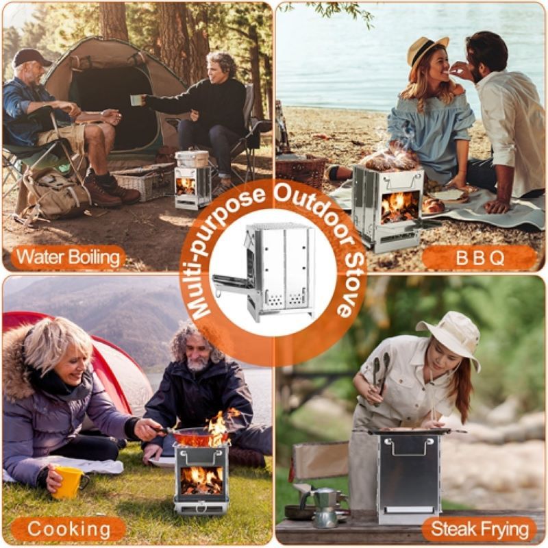 Camping Hiking Picnic Outdoor Cooker Portable Backpacking Stove - JM Variety Store