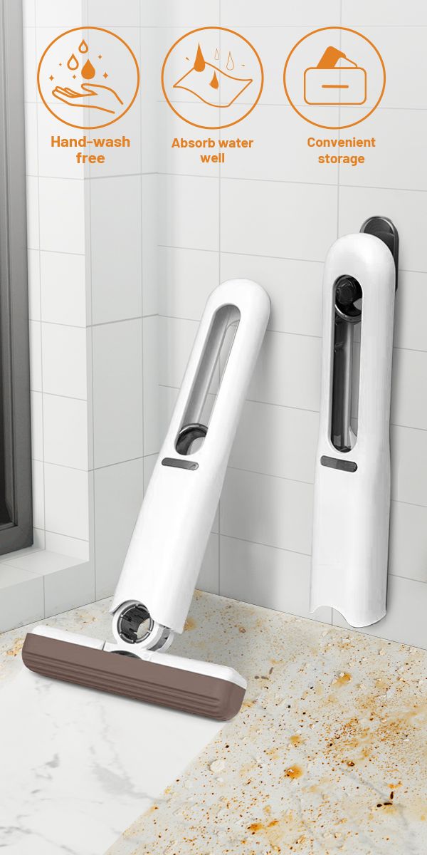 mini mop Portable Self-Squeeze Short Mop - JM Variety Store